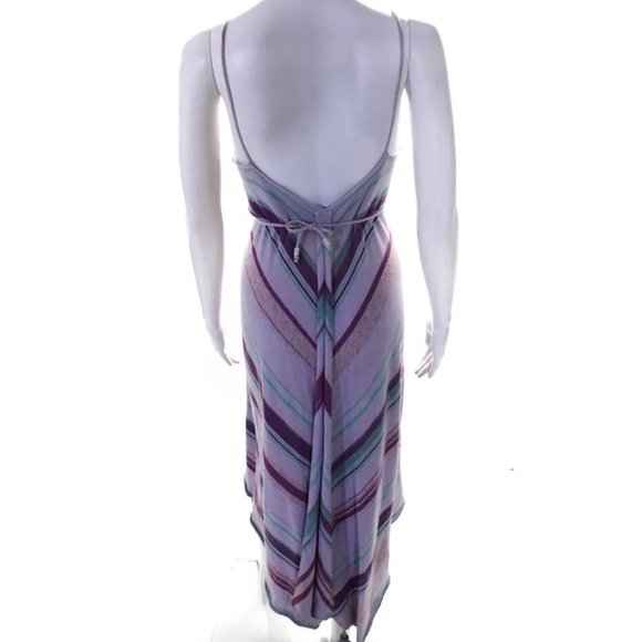 GODDIS BOHEMIAN KNIT DESIGN FESTIVAL HIGH LOW DRESS VIOLET M - Picture 4 of 6